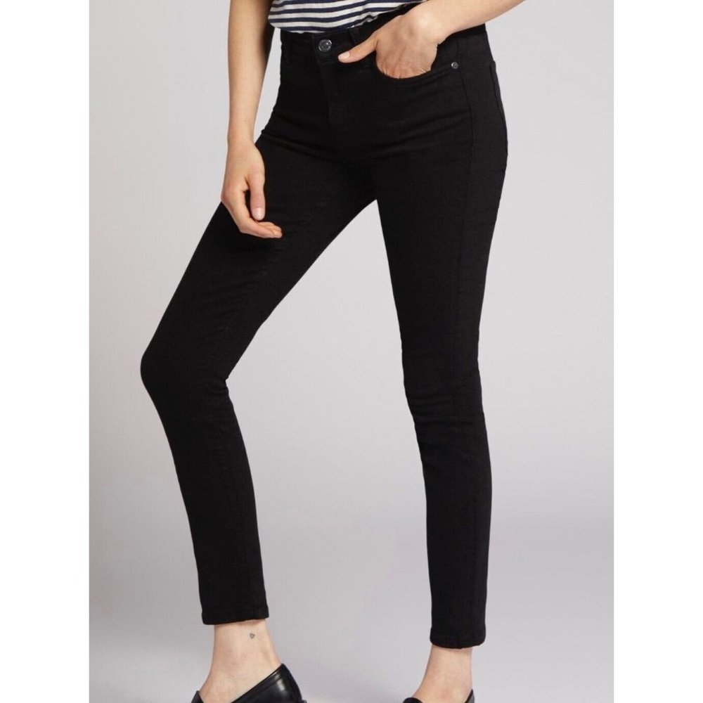 Current/Elliott Jeans Women's Sz 30" Black The Skinny Jett Straight Denim Nwt - Picture 12 of 12